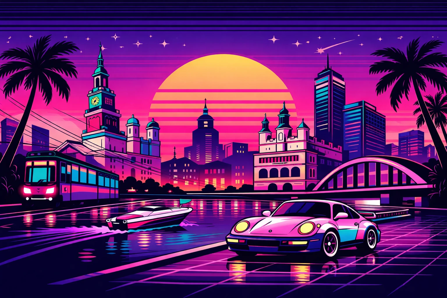 OSK Poznań — styl Vice City